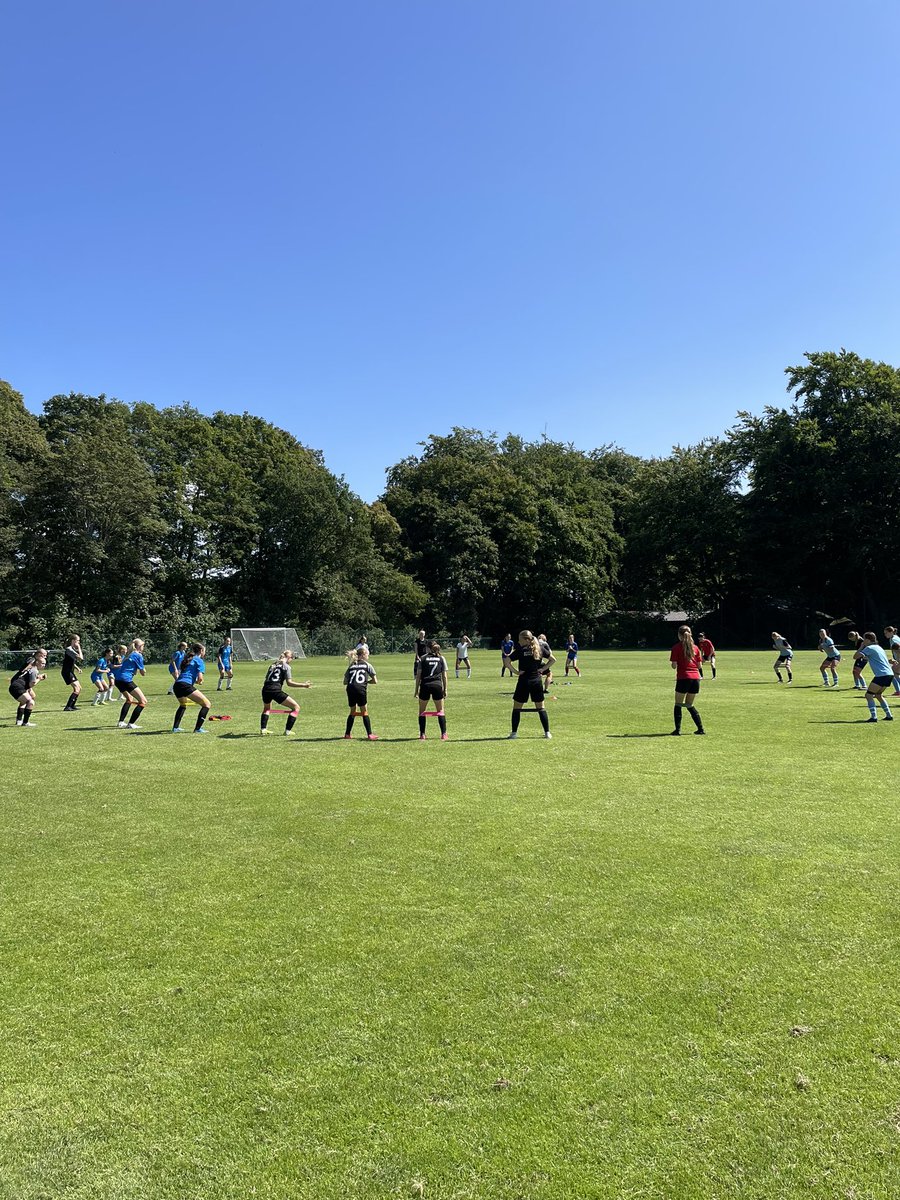 HelsingborgsIF's tweet photo. Totalt 35 flickspelare från åtta olika klubbar i regionen deltog när vi under två dagar arrangerade elitförberedande träningar. Utöver tre fotbollsträningar hölls ett teoripass om träning och återhämtning. https://t.co/SuE6ExuDYB