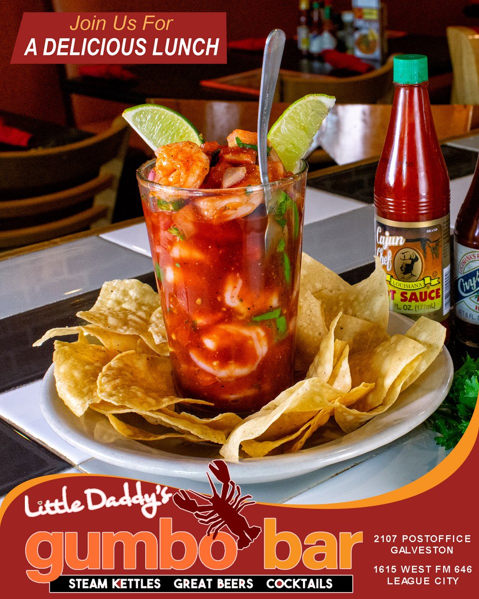 LDGumboBar's tweet photo. Stop by Little Daddy’s and try our amazingly delicious Shrimp Cocktail or our Spicy “Vegas Shrimp” Cocktail! ❤️😋🔥 

Directions: https://t.co/2s1qvo7xkp
Delivery: https://t.co/XLddDwcy47
Patio Seating Available https://t.co/ehftRsSmLZ