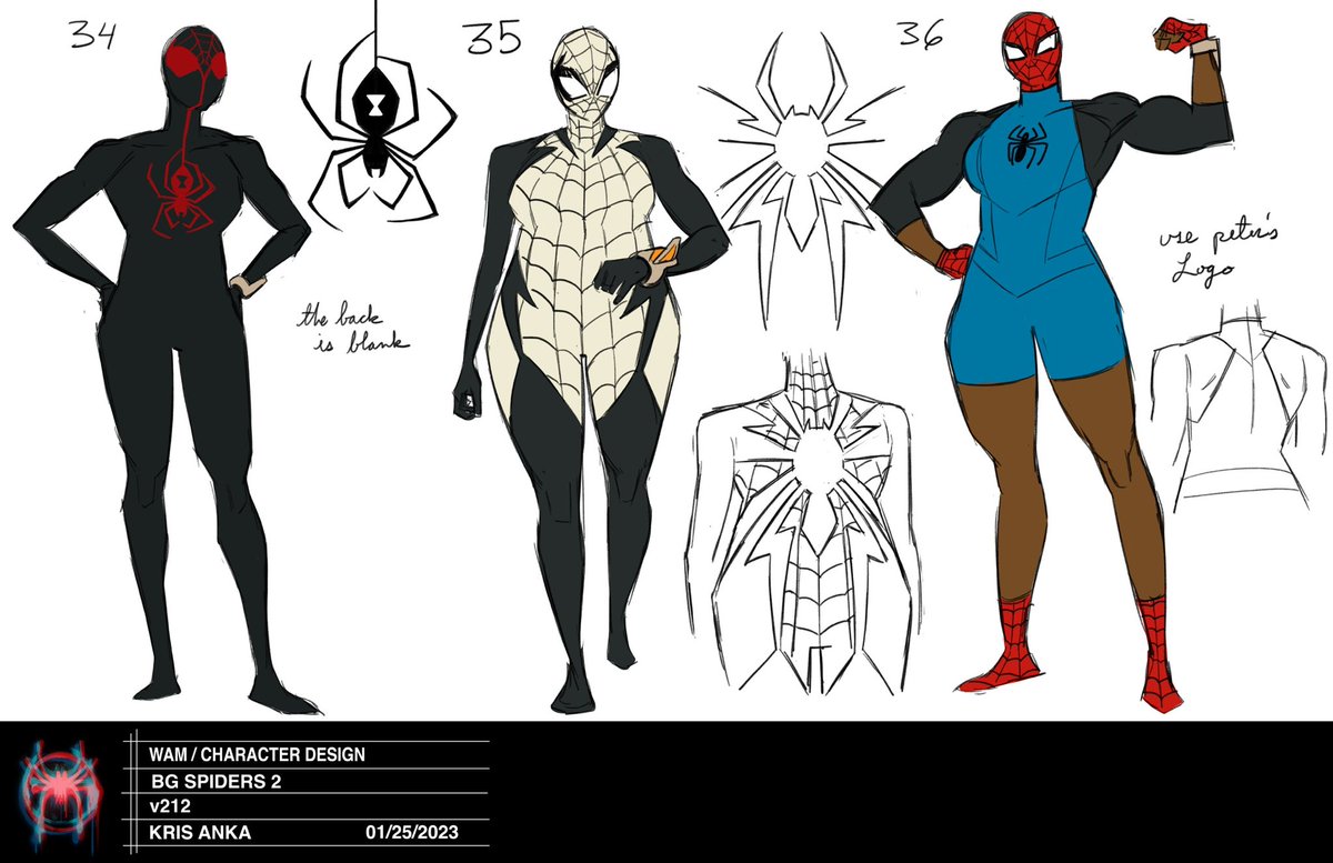 Some more of them.
I ended up doing about 100 total on the movie, and a lot were given alternate colors or render scripts to double the number
#AcrossTheSpiderVerse 