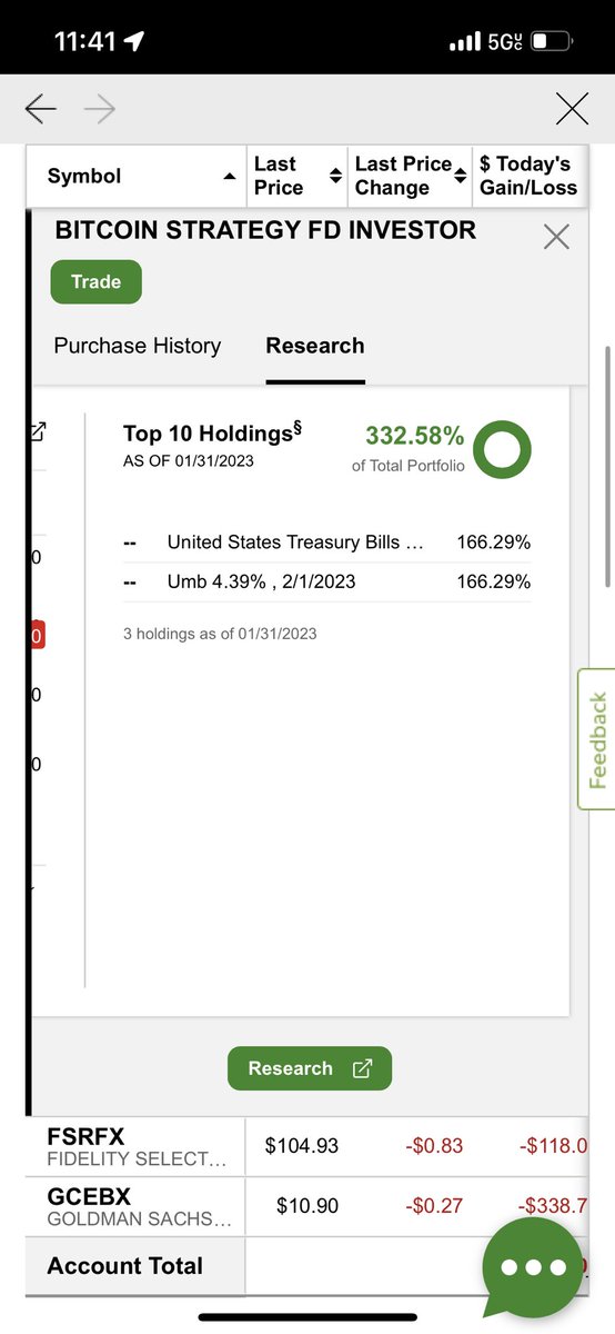 BenDAboyy's tweet photo. @amitisinvesting @VRVitaly @Sphere_Cubed   Check out the mutal fund. BTCFX I have it in my 401k. For some reason they pay a dividend every month. And it’s 3-4%. It’s crazy I don’t fully understand it this is what it holds. 

It’s a bitcoin futures fund https://t.co/pR5o9PMcnY