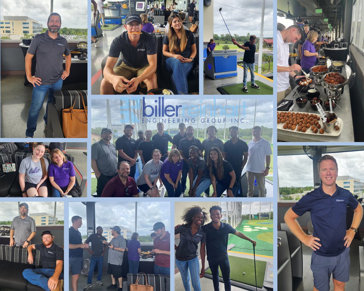 BillerReinhart's tweet photo. We count on each other, so our clients can count on us. BillerReinhart Tampa and St. Pete Top Golf Tampa team bonding. #structuralengineer #milestoneinspection #Floridaengineer #structuralintegrity https://t.co/dvndBZoHJE