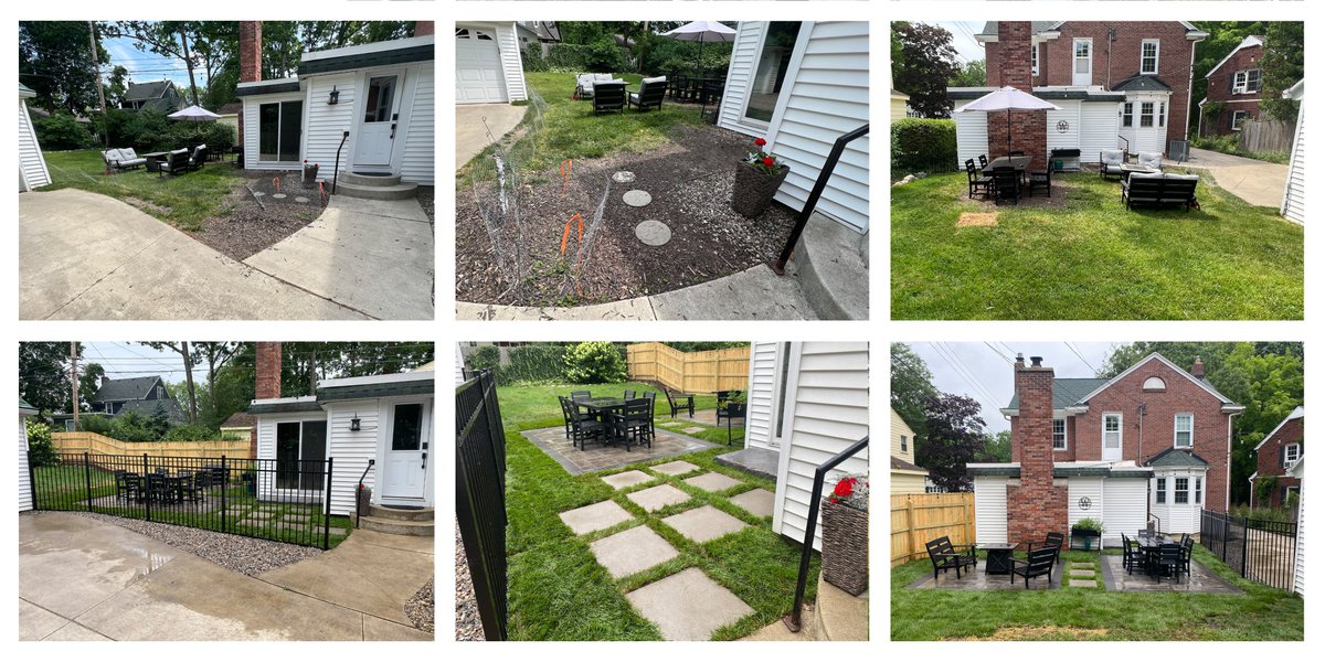 WillowOutdoor's tweet photo. Great work by our crew and Nathan Ely!

Such a nice use of space for a modest-sized lawn. The homeowners are thrilled and will surely make great memories with friends and family on their new patios!
#landscape #willowoutdoor #patiolife https://t.co/v4wuRDhDox