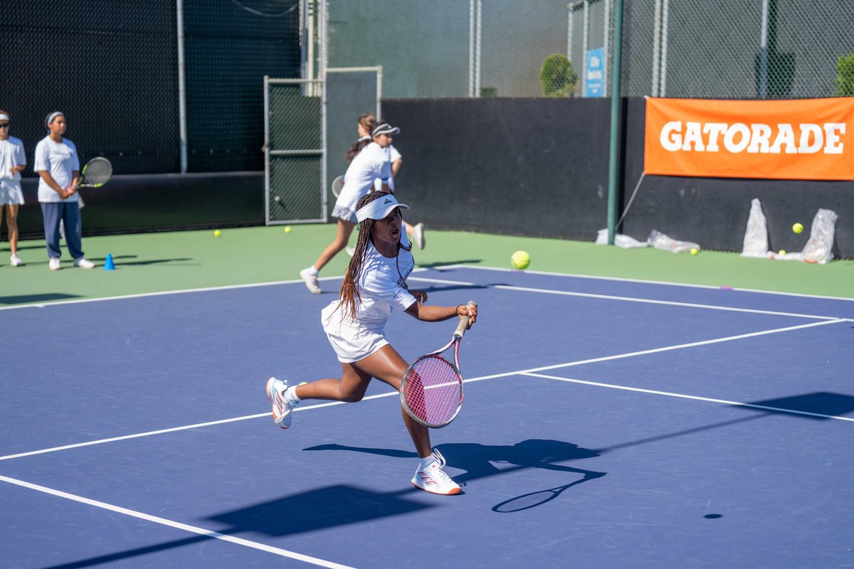 First1Break's tweet photo. Sliding into the weekend 🔜 We’re hitting the courts and getting ready for some exciting action at the Atlanta Tennis Open! Who do you want to see in the Semis?! 

#SportForGood #USTAFoundation #USTASoCal #FirstBreakAcademy https://t.co/JUUIL2K53b