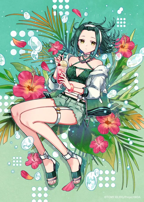 本日発売のWIXOSS「フェゾーネ DIVA with 電音部」にて【幻獣 緑子//フェゾーネ】【ブルー・ナイトショー】描かせていただきました!よろしくお願いしますっ#ウィクロス発売記念 