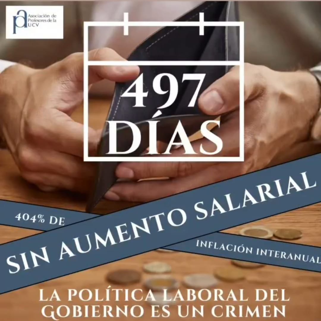FAPUV's tweet photo. En descarada violación a la Constitución y a todo el marco jurídico de protección del trabajo y de los trabajadores, el Estado venezolano destruye el salario y las pensiones, y condena a la miseria y al exilio a millones de compatriotas. @OITnoticias https://t.co/t3C8k9IdJf