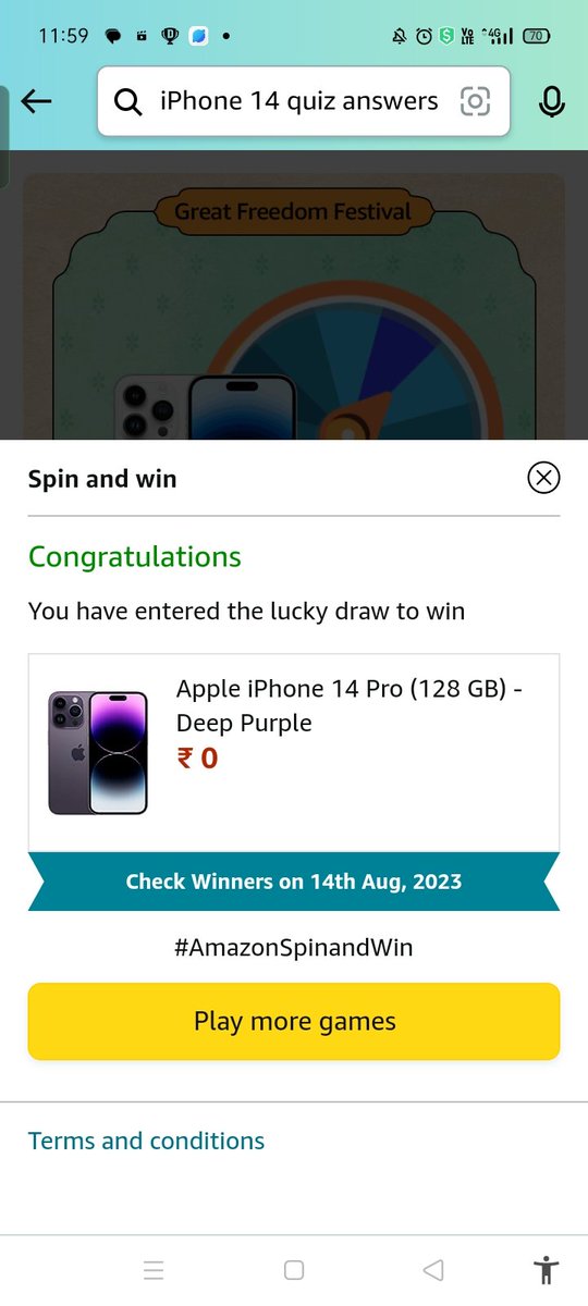 MdSameer743612's tweet image. @amazonIN  #AmazonDiscoverJoy
#AmazonThanksForSupport
#AmazonIsGreat #AmazonGreatDeals #AmazonSpinandWin