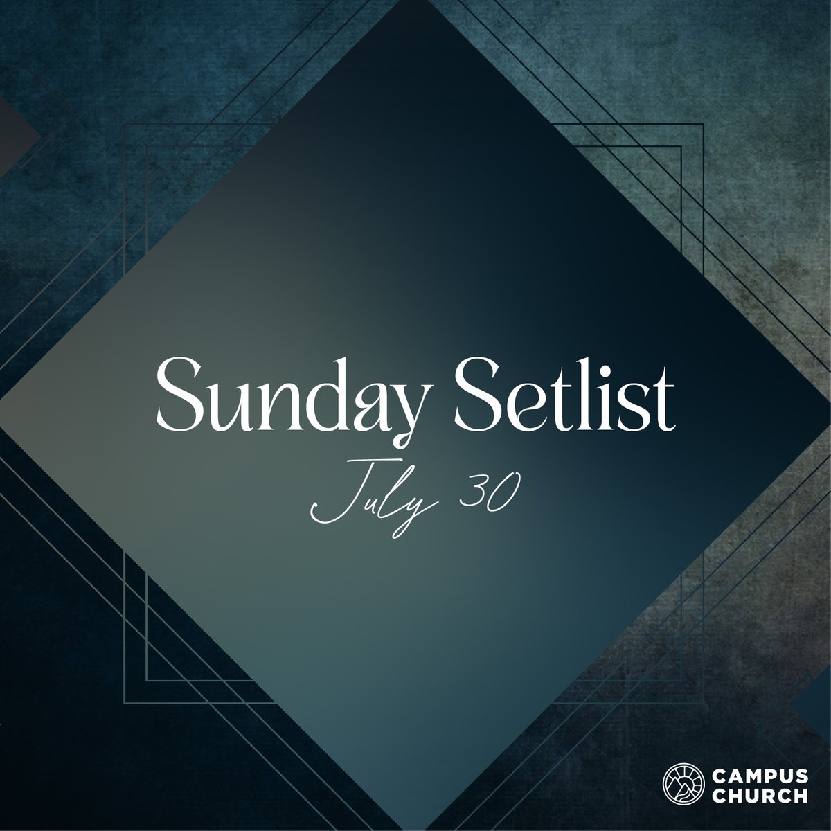 CampusChurch's tweet photo. Check out this Sunday's Setlist 🎵 https://t.co/kzUBESd7rh