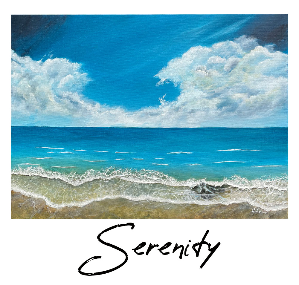 Serenity

 Acrylics.

 #seascape #derbyshireart #Derbyshireartists #seascapepainting