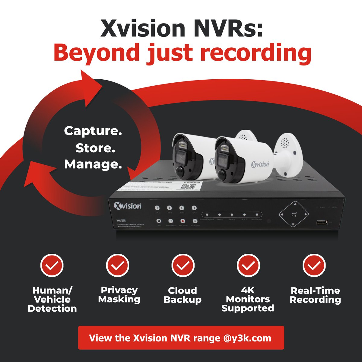Y3K_CCTV's tweet photo. Unleash the power of seamless surveillance with Xvision’s state-of-the-art Network Video Recorders. Round-the-clock security, accessible from any device, anywhere. Our NVRs simplify complex security systems into effortless, user-friendly control.

https://t.co/dIETX6Km9X https://t.co/KJsNeSdMS5