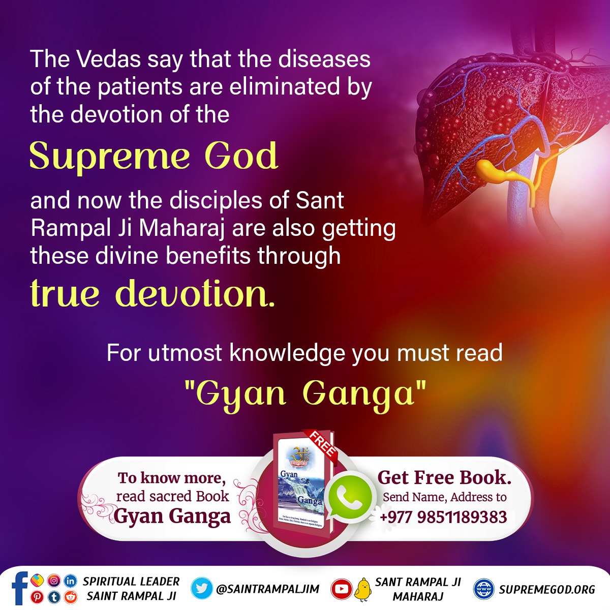 RMachhva's tweet photo. #सतभक्तिले_रोग_नाश
Yajurved Chapter 5, Verse 32 reveals the power of Kabir, the ultimate destroyer of sins. Seek His grace to be free from the burden of past misdeeds. https://t.co/E8c3noS52h