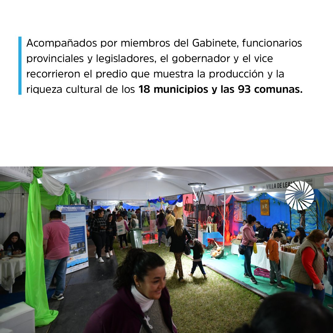 GobiernoTucuman's tweet photo. Acompañados por miembros del Gabinete, funcionarios provinciales y legisladores, el gobernador @JuanManzurOK y el vice @OsvaldoJaldo recorrieron la #ExpoInterior, que muestra la producción y cultura de los 18 municipios y las 93 comunas.

Más info➡️ https://t.co/Tg0NziuZJs https://t.co/SxAcU1moLq