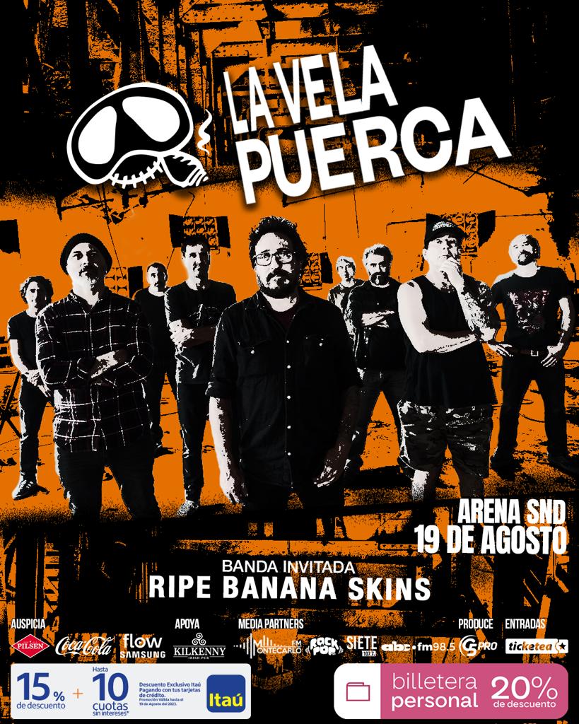 Romance985's tweet photo. Anotá esta fecha 👉 19/08  en la Arena SND.

Compra tus entradas en cualquier punto de @TicketeaPy 🎫

Produce @G5pro

#LaVelaPuercaEnParaguay #ABCFM https://t.co/AY6gQIxWGx