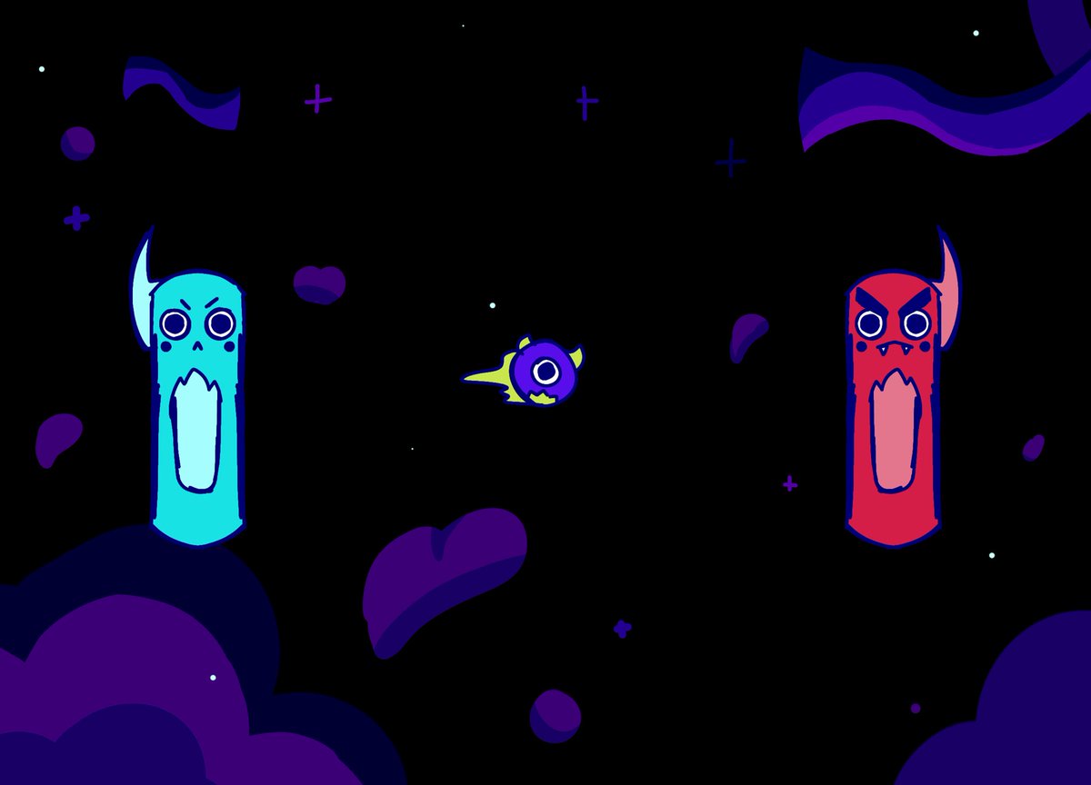decow2D's tweet photo. You Are Not You concept art | game developed by @BitStudio3 for #GMTK23 game jam. https://t.co/GGlw6MIwUL