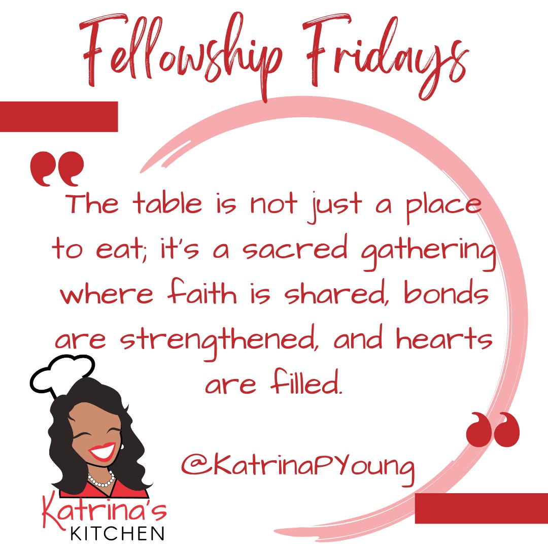 KatrinaPYoung1's tweet image. 🍲💞 Around the table, hearts are nourished with love, faith, and togetherness. Join our culinary journey that celebrates the sacred gathering of family meals. 
#SacredMoments #FamilyTable #KatrinasKitchen #FellowshipFridays