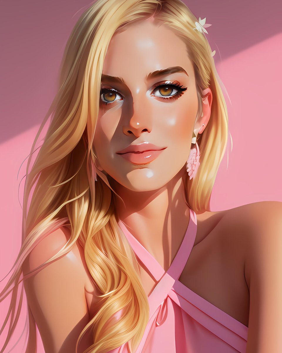 FinaGrosso's tweet image. Cómo me ve la #IA 💕 #barbievibes TOTAL