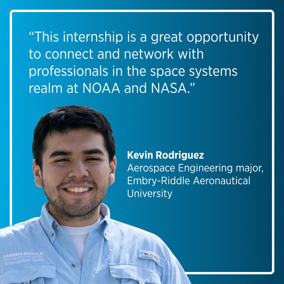 JPSSProgram's tweet image. For #NationalInternWeek, meet Kevin Rodriguez! He is analyzing &amp;amp; documenting core issues that have occurred with the #JPSS2 satellite, also known as #NOAA21, in order to implement improvements for upcoming NOAA/NASA JPSS satellites.

For fun, he loves exploring new places. 🔎