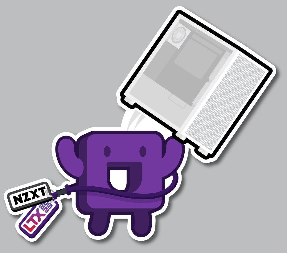 NZXT HD Clean Classic Logo" Sticker for Sale by BonBonTheDJ | Redbubble