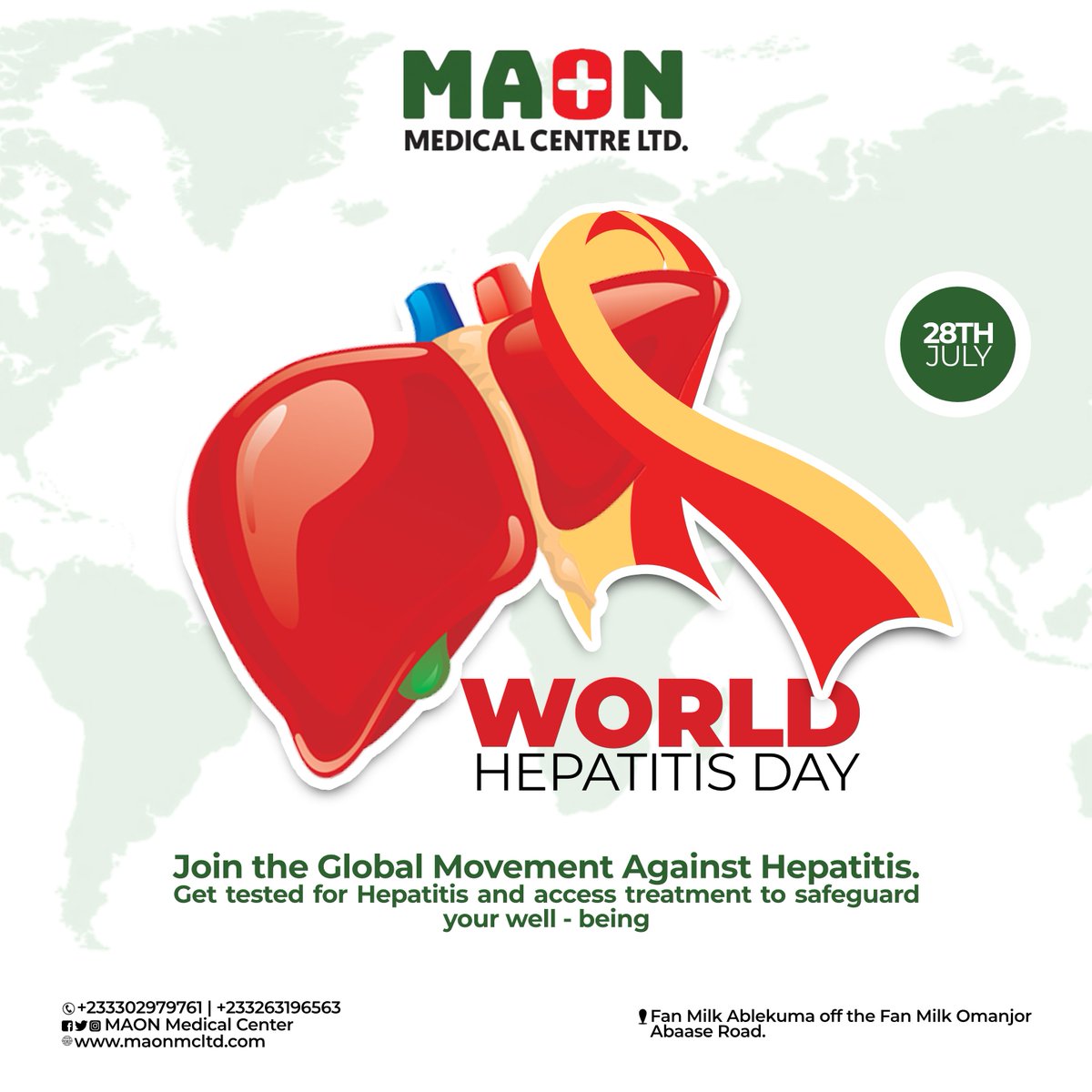#HepatitisDay: Unite to Fight! 💪 Spread Awareness, Get Tested, Save Lives! #OneLifeOneLiver #GlobalMovement #HepatitisAwareness #StayHealthy #TakeActionNow