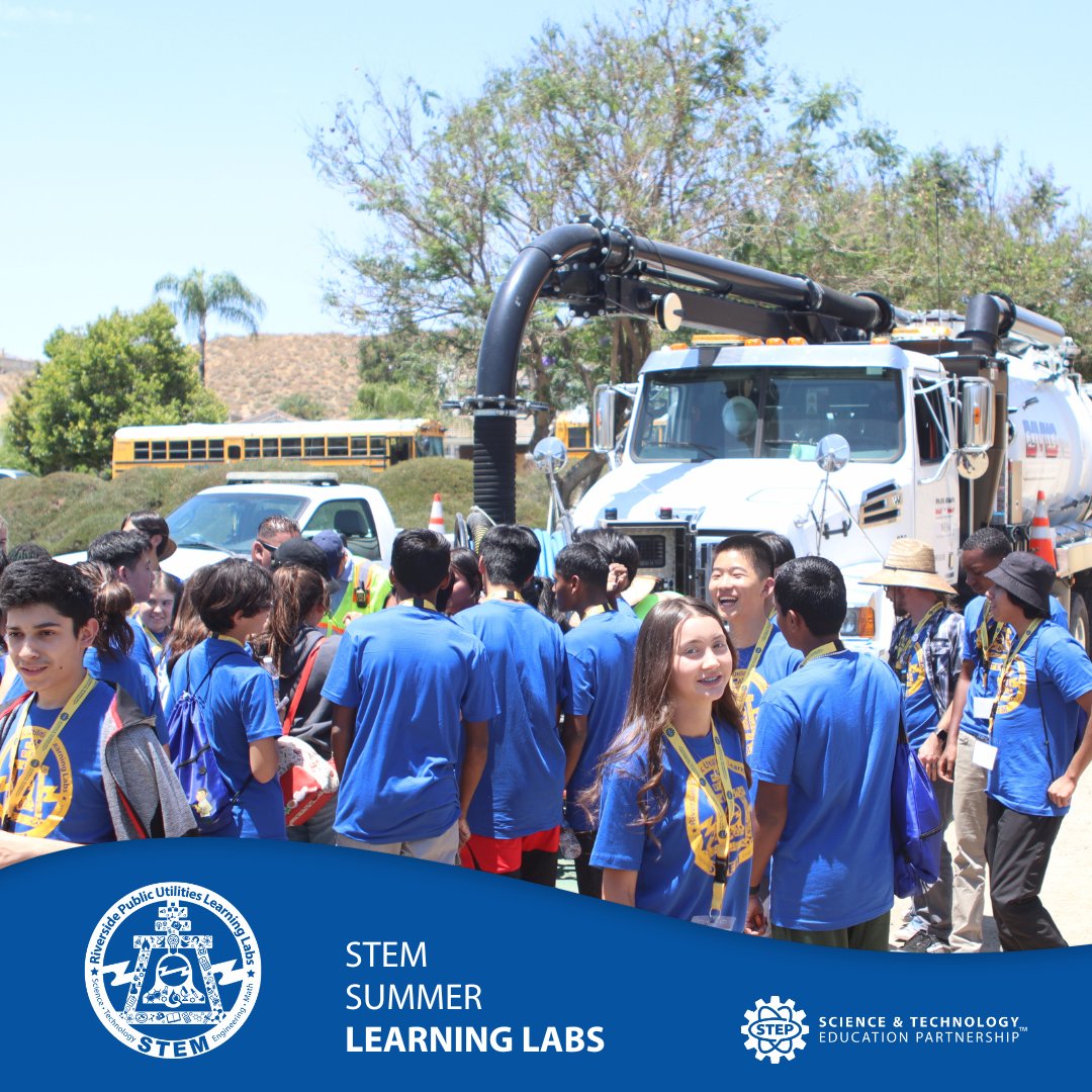 step_stem_ie's tweet photo. On the week of July 10, we held our annual STEM Public Utilities Learning Labs (PULL). The students learned about the various aspects of STEM in the public utilities industry and explored potential career paths.
#stepcon #stem #publicutilites #riverside https://t.co/WtXUBIBlcA