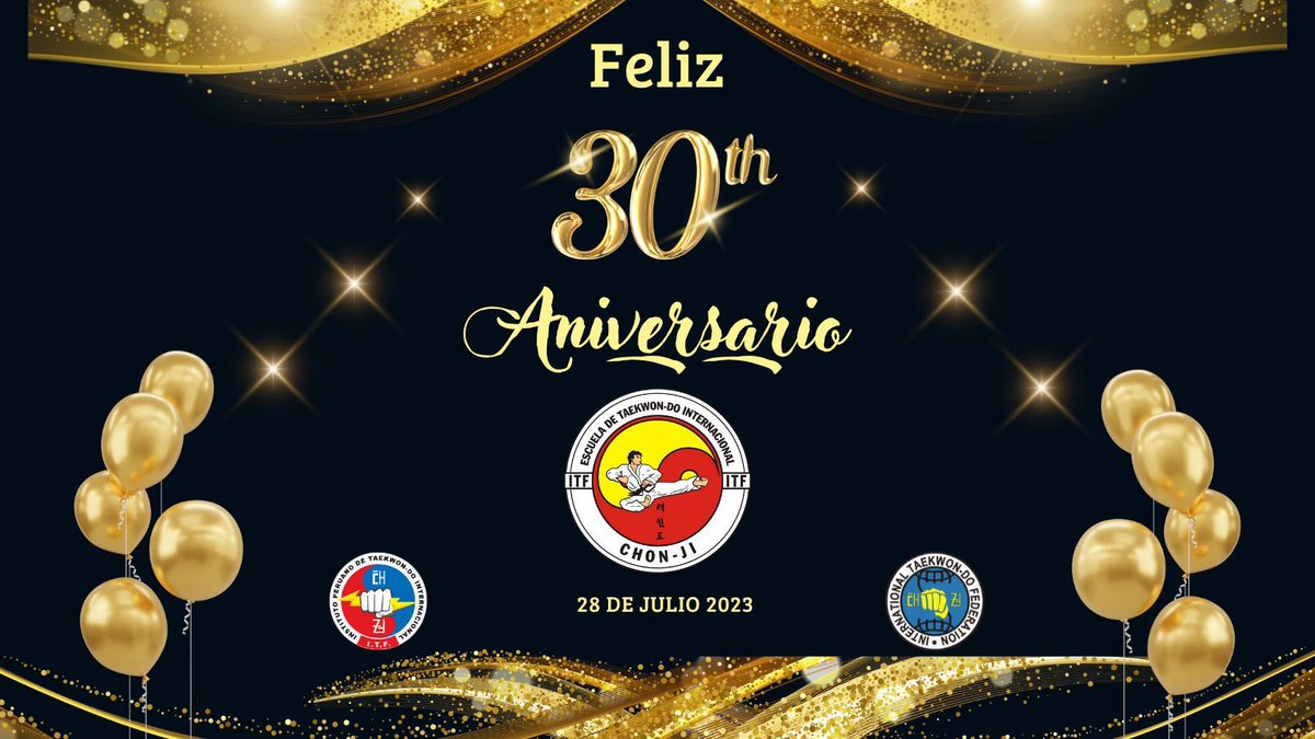 IPTITKD's tweet photo. El GM Enrique Deacon y el Comité Ejecutivo IPTI saludan a la Escuela Chon-Ji por su 30° Aniversario de Fundación.
Un saludo especial a su Directora Administrativa, BooSabum Esther Dominguez - I Dan ITF, a sus Instructores y Alumnos
¡Feliz 30° Aniversario Escuela Chon-Ji! https://t.co/8cOdDNn7qO