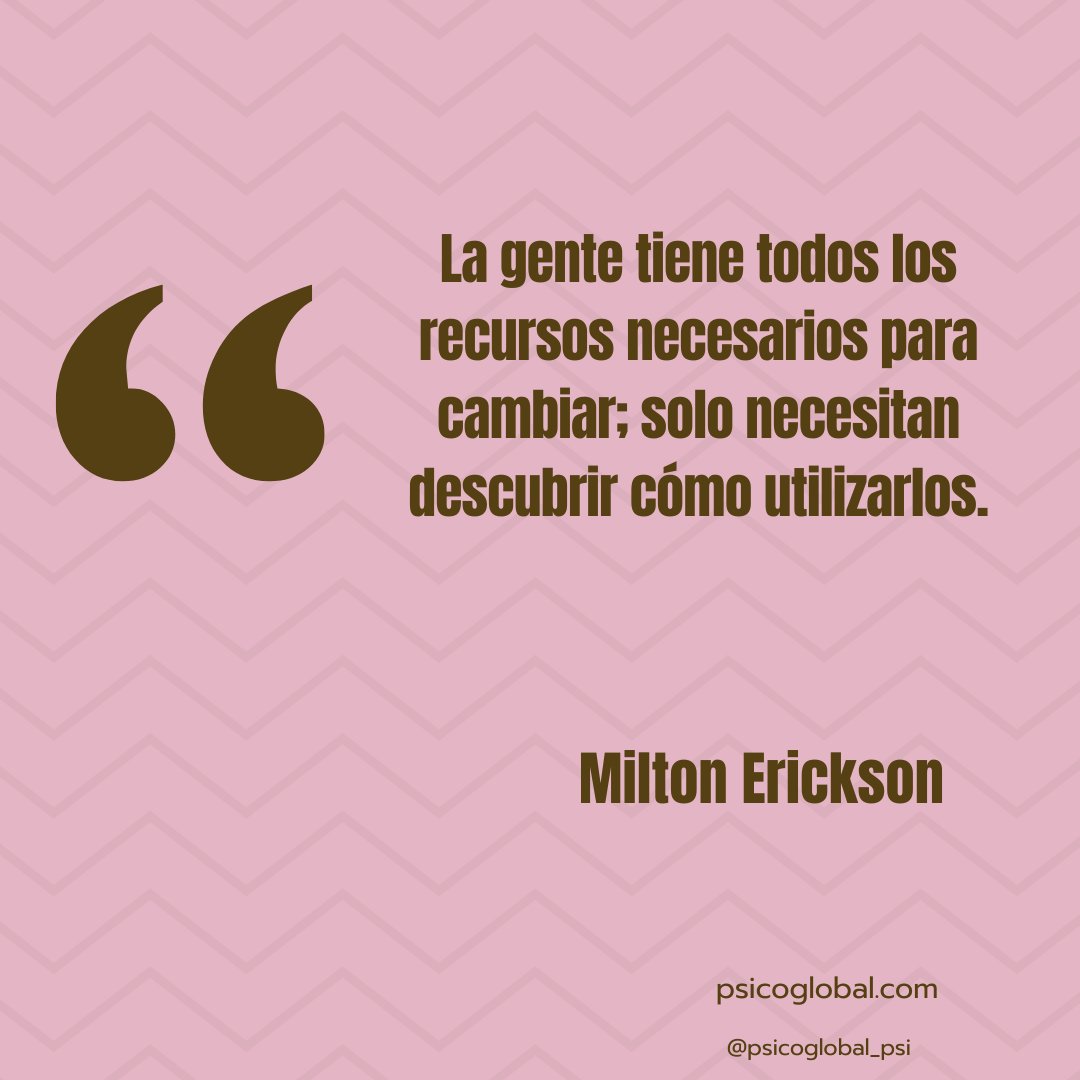 Psicoglobal_psi's tweet image. 💡 A veces, cuando enfrentamos desafíos, podemos creer que no tenemos las herramientas necesarias para lograrlo. Erickson nos recuerda que dentro de nosotros tenemos los recursos para la transformación.#RecursosInternos #CambioPersonal #Fortalezas #Habilidades #DesarrolloPersonal