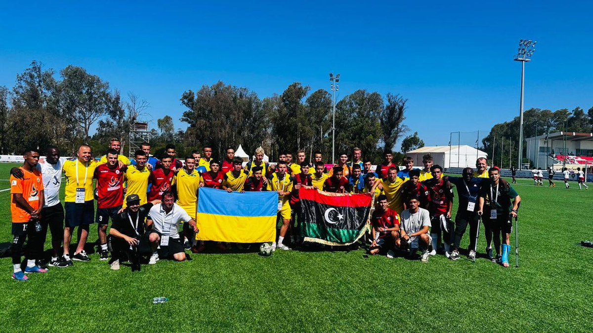 libyanssf's tweet photo. في بطولة العالم المدرسية لكرة القدم المقامة في المغرب حاليا، حقق الفريق الليبي نتيجة تعادل بدون أهداف مع الفريق الأوكراني خلال الوقت الأصلي للمباراة. وعلى الرغم من أداءهم المميز، إلا أنهم خسروا بركلات الترجيح في آخر مباراة لهم في البطولة. ، احتل الفريق الليبي المركز 14 في البطولة https://t.co/oadsvc2xdK