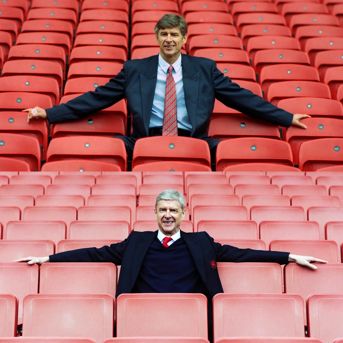 Arsenal's tweet photo. Gooners, fill in the blank...

✍️ My favourite Arsène Wenger memory is ___ https://t.co/ZzE6hbBlJt