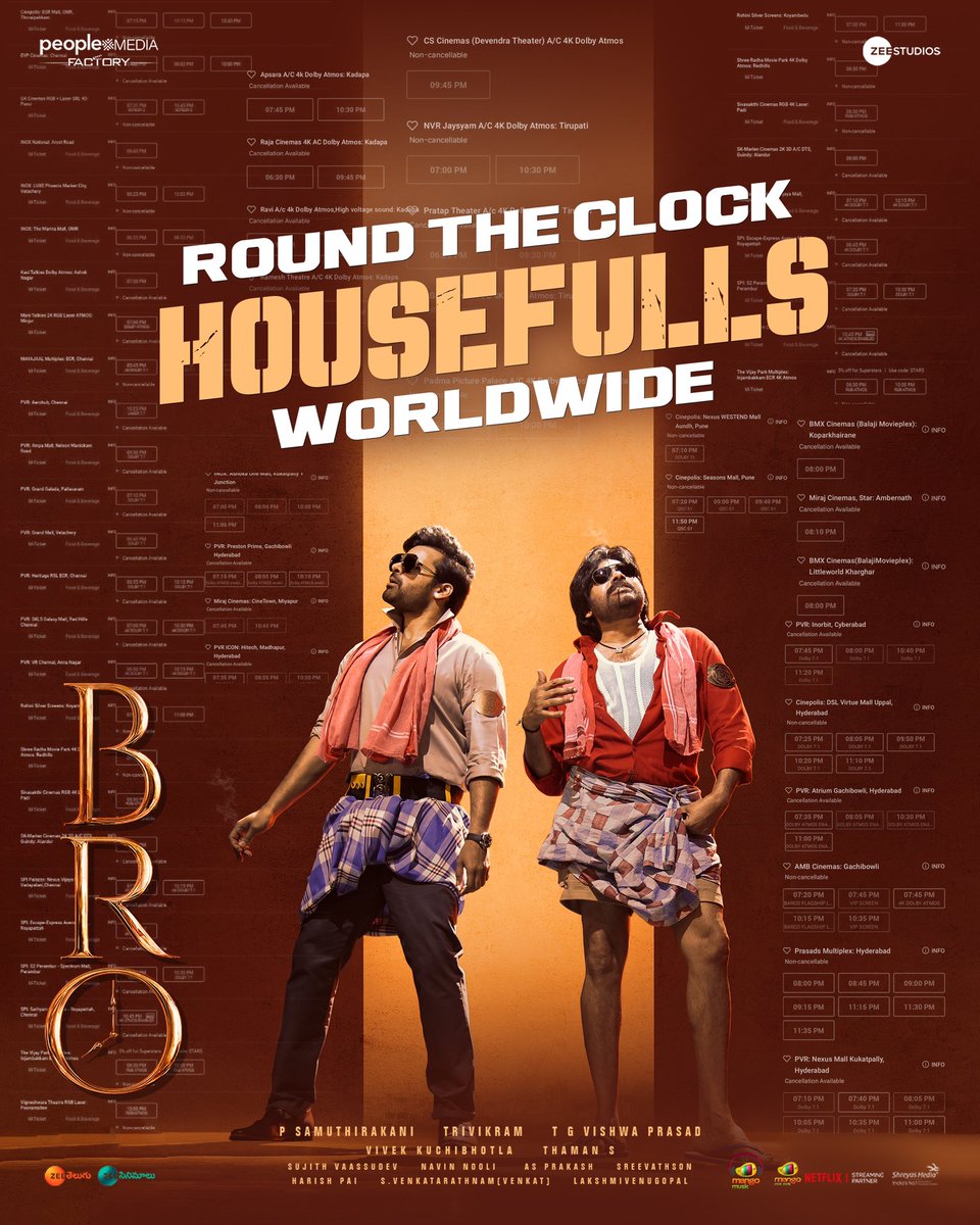 IamSaiDharamTej's tweet photo. You have been giving us the most invaluable thing of yours - TIME 🙏

Thanks for the 'BRO'MBASTIC RESPONSE 🤗

#BroTheAvatar https://t.co/d9ZLbaijMR