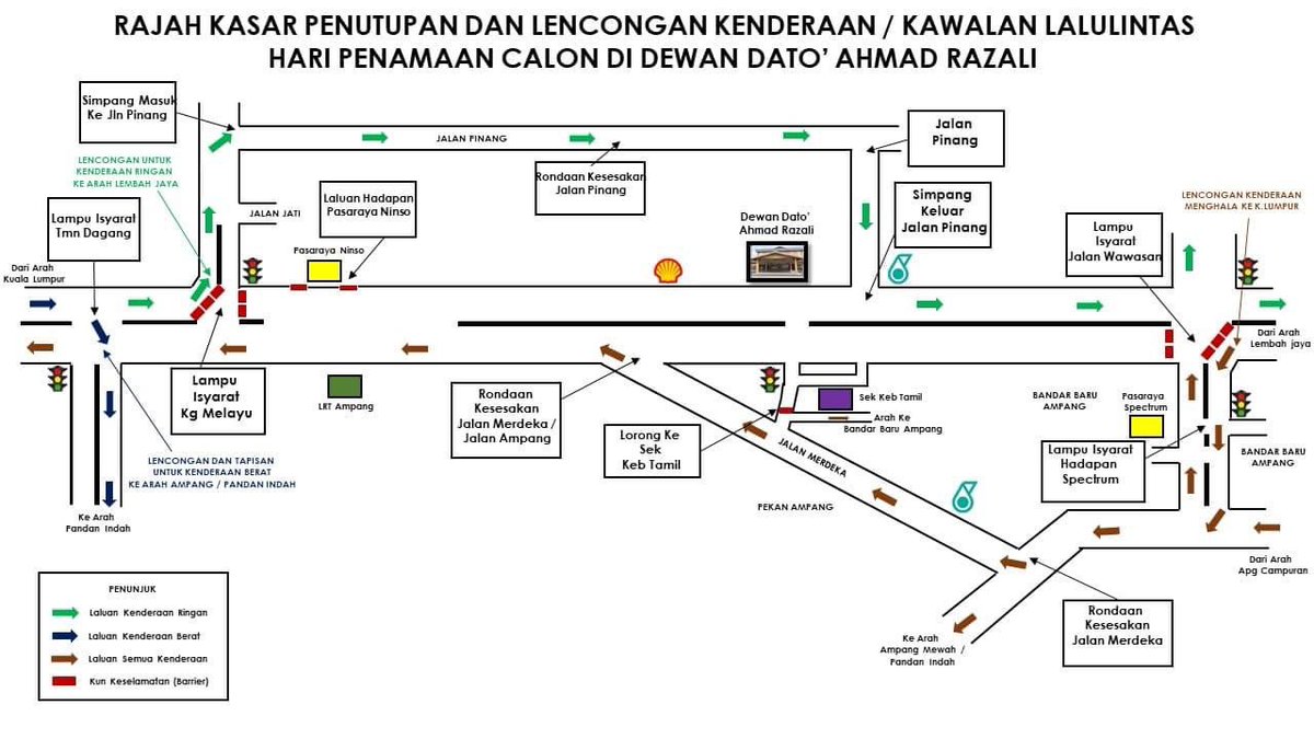 mp_ampangjaya's tweet image. Hebahan warga Ampang Jaya 💛💙
.
Makluman penutupan sementara jalan sempena Proses Penamaan Calon N.19, N.20, N.21 dan N.22.

*Kredit FB Polis Daerah Ampang Jaya Page

#SPR15