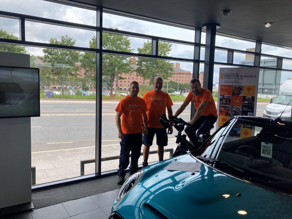 Day 1 of our MINI #BIGLOVE Weekend is in the books. Seeing so many friendly faces around our showrooms has been brilliant! Huge thanks to everyone that joined our Bike for Maggie's Challenge - the miles rode will make the difference for a crucial cause. ow.ly/6Ir250PlSR6