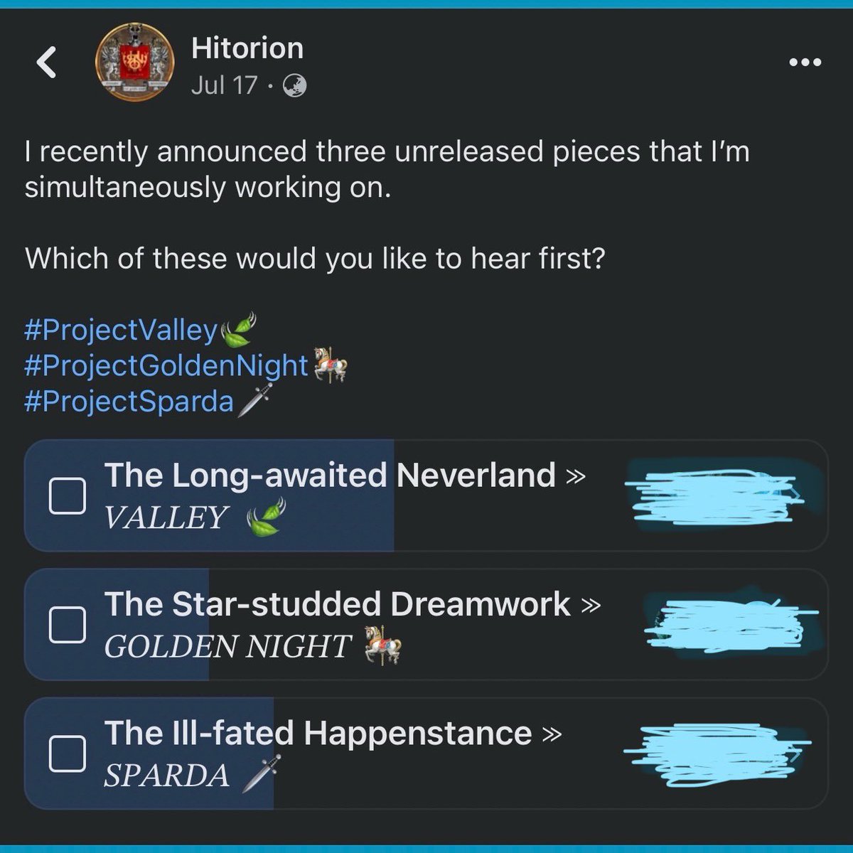 HITORlON's tweet photo. With that, #ProjectGoldenNight๐ and #ProjectSparda๐ก๏ธ will be sharing the backstage for now as we paint the skies blue.
~ In light of a blue sky, I give my prayers to my fellow countrymen in the PH who were affected & displaced by the Typhoon Egay ๐ https://t.co/aVOil1M4mR