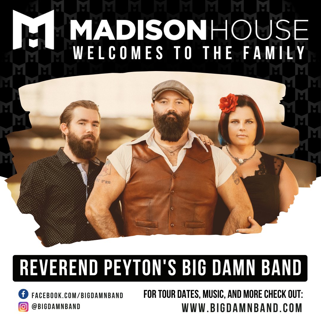 Madison House (@madisonhouse) on Twitter photo “The latest from <a href="/bigdamnband/">Rev. Peyton’s Big Damn Band</a>…. is, in short, a revelation. An amazingly well crafted, controlled explosion of talent, the range and depth of the music performed by the trio is remarkable.” – American Blues Scene #bigdamnband “The latest from <a href="/bigdamnband/">Rev. Peyton’s Big Damn Band</a>…. is, in short, a revelation. An amazingly well crafted, controlled explosion of talent, the range and depth of the music performed by the trio is remarkable.” – American Blues Scene #bigdamnband