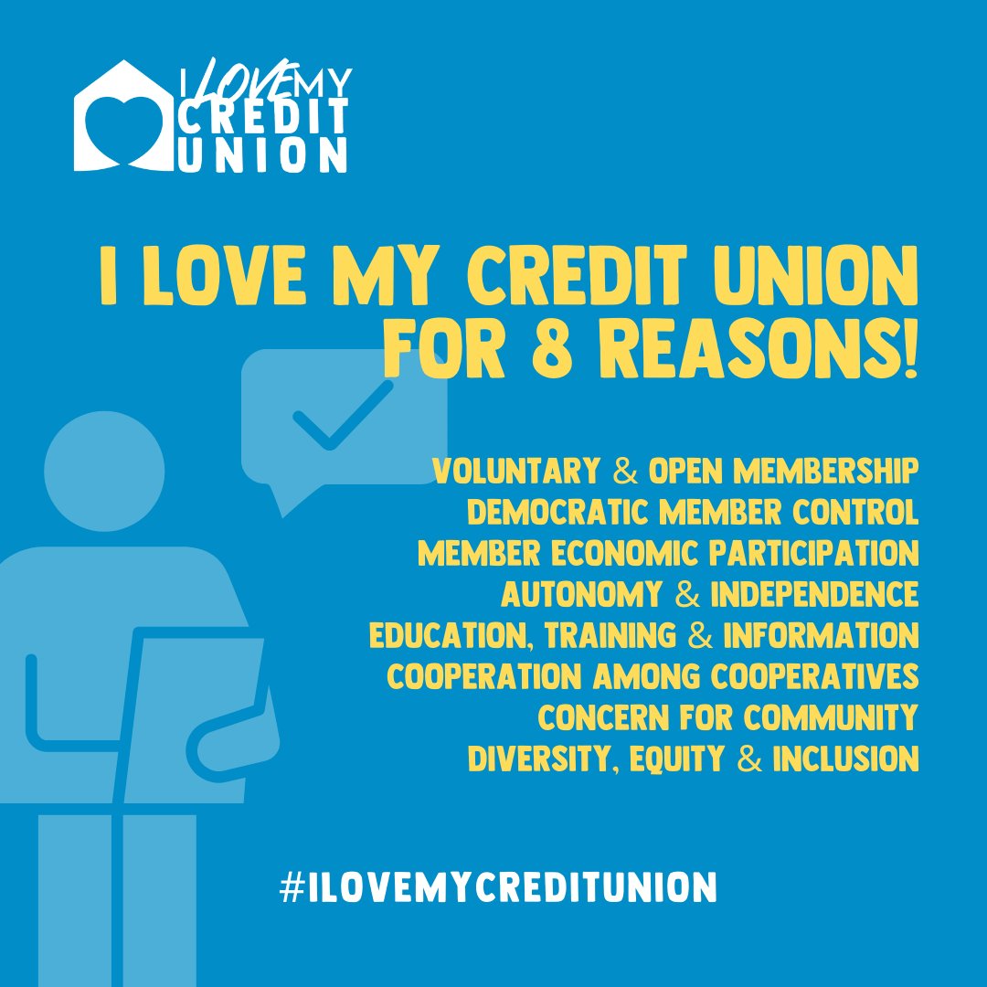 TAPCOcu's tweet photo. Share the love and spread the word about #ILoveMyCreditUnionDay! Let's celebrate the credit union movement and all the positive changes they bring into our lives. 💚💙 #CreditUnions #FinancialWellbeing #CommunityMatters #TAPCO #TAPCOcu #RootedInSouthSound https://t.co/i2NyNEROoz