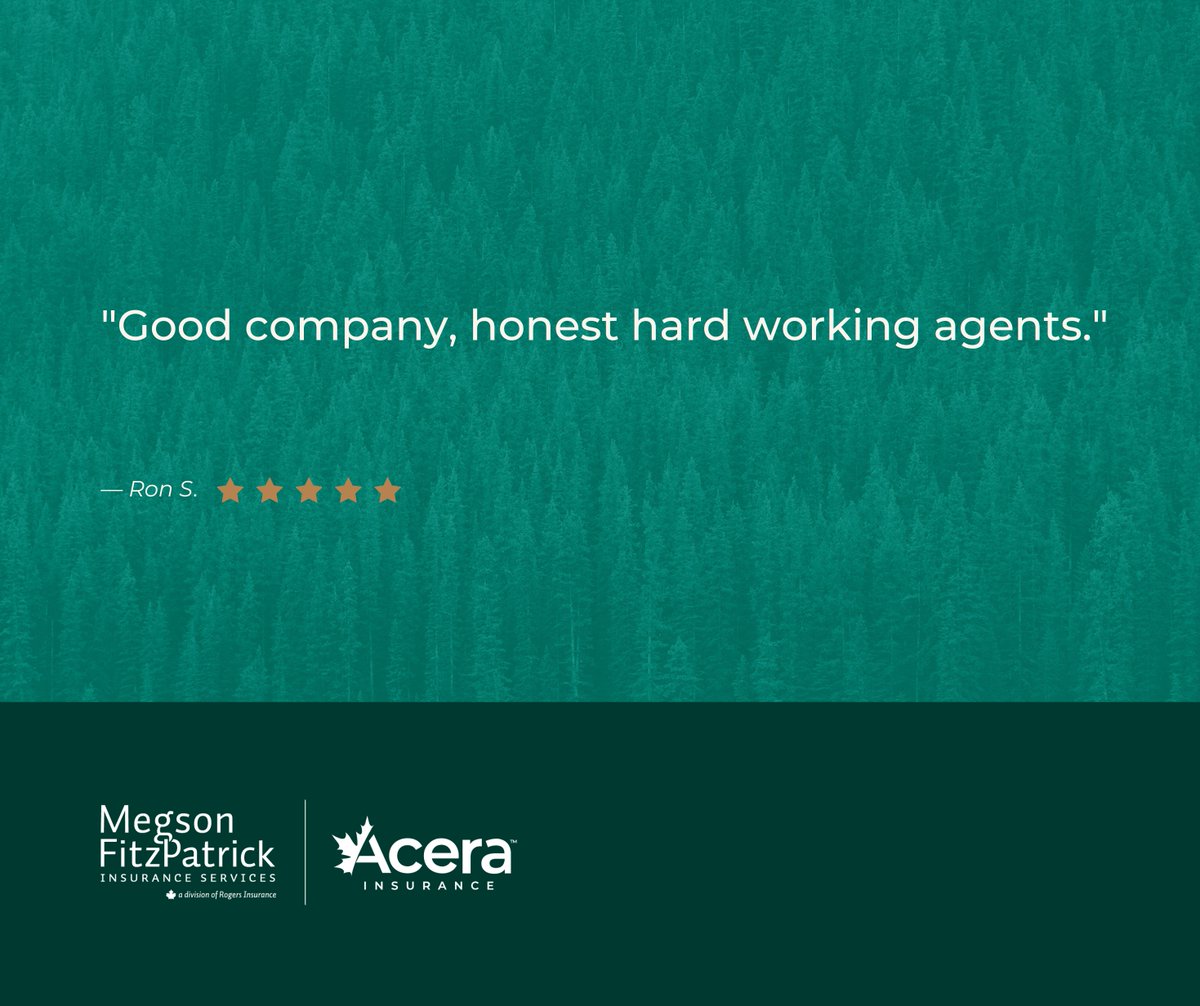 That is so wonderful to hear, Ron S! Thanks for trusting us with your insurance needs.

#MFI #WhyChooseUs #Honestagents