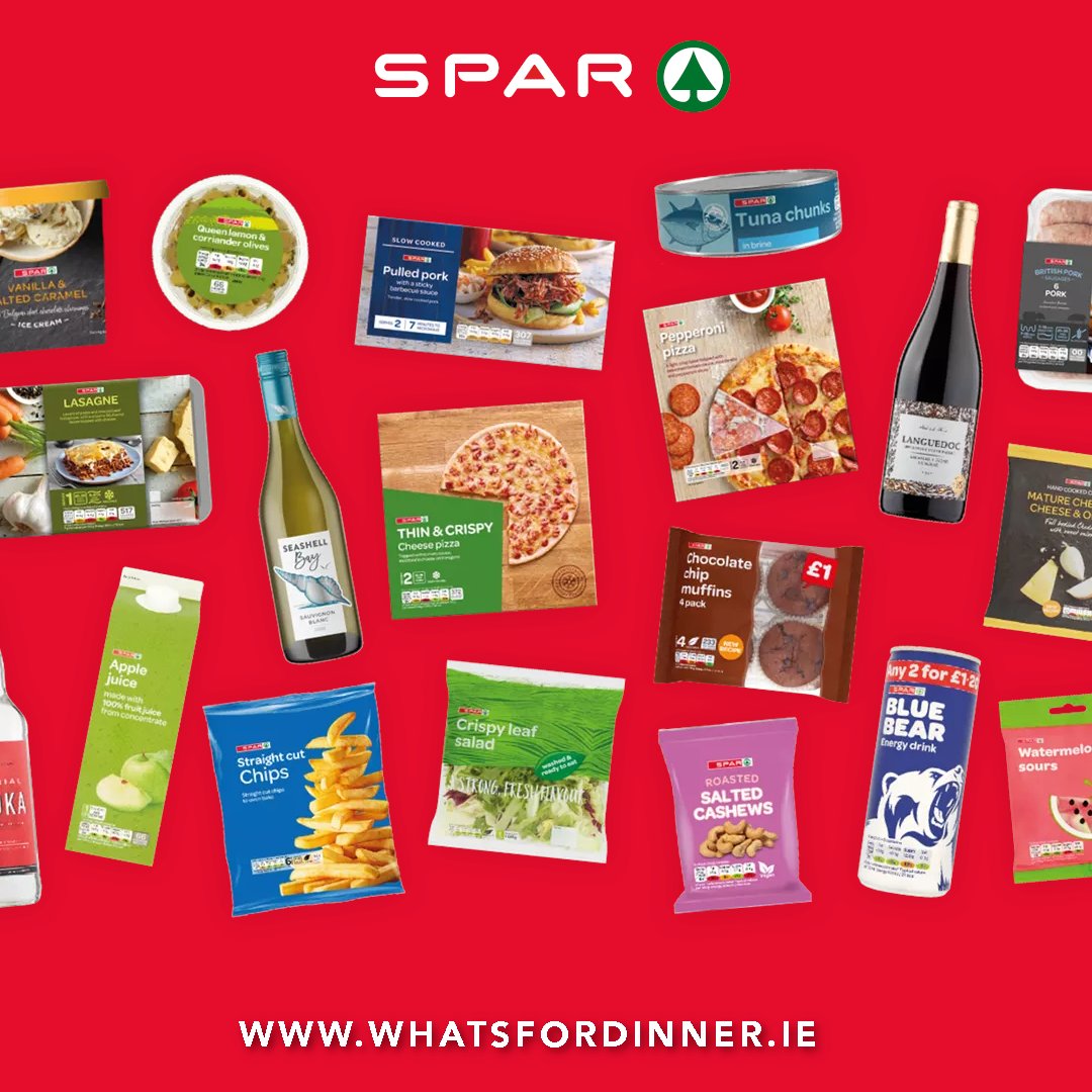 Order "all you need, when you need it" for delivery from your local SPAR with What's For Dinner! 🛍️

This super handy delivery service is available in Drogheda, Ennis, Mullingar, Newbridge and Tullamore.

loom.ly/5jQsKQM

#WhatsForDinner #Spar #HomeDelivery