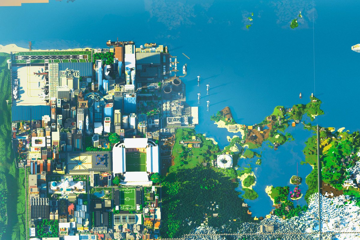 ProjectZearthMC's tweet photo. Jijilocity peninsula in Cepton. Render by Noxi.
For more renders please follow us on our channel!

#minecraft #minecraftmemes  #memesdaily #minecraftbuilds #minecraftpe #minecraftbuild #Cepton #Jijilocity #ProjectZearth https://t.co/wxWoHcSGRY