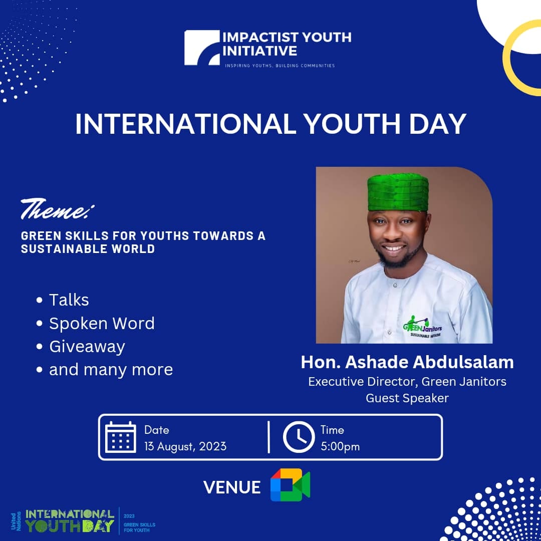 impactist033's tweet photo. International youth day
Speakers coner 🗣️
➖➖➖➖➖➖➖
ASHADE ABDUL-SALAM ABIODUN is an Environmental Ambassador, and a member of the Nigeria Institute of Management (NIM). Recycling Association of Nigeria (RAN), and Lagos State Recycles Association (LAGRA). Ashade is a 
(1/3) https://t.co/WWuzoEZwb2