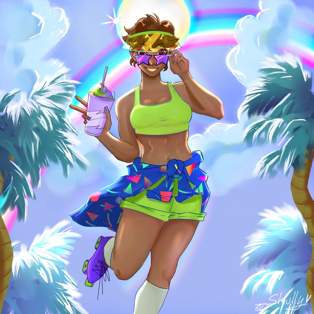 Skullyboness's tweet photo. I used to love cooling off in the summer and watching my old vhs tapes! She definitely reminds me of the 80s girls I always thought were so cool in the old cartoons!
App: CSP ex
#cspcontest36 https://t.co/ryfHA4Oz2H