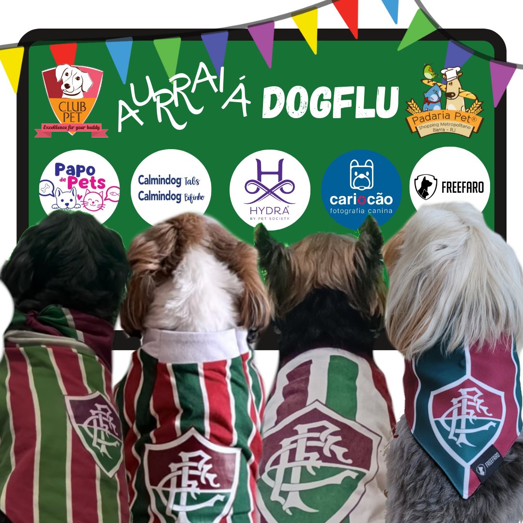 _dogflu_'s tweet photo. Tá chegando o AUrraiá da DOGFLU!!! 
Sócio torcedog de carteirinha não pode ficar de fora! 
Corre lá no @_dogflu_ e fique por dentro do que vai rolar nesse domingo! https://t.co/1oOhrOFRJX