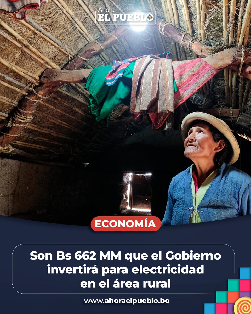 ahora_elpueblo's tweet image. #Economía | 💡El Programa Electricidad para Vivir con Dignidad (#PEVD) invirtió Bs 662,2 millones para dotar de energía eléctrica a través de tecnologías renovables en áreas rurales.‌

👀👉Más información aquí: acortar.link/VmBeWk