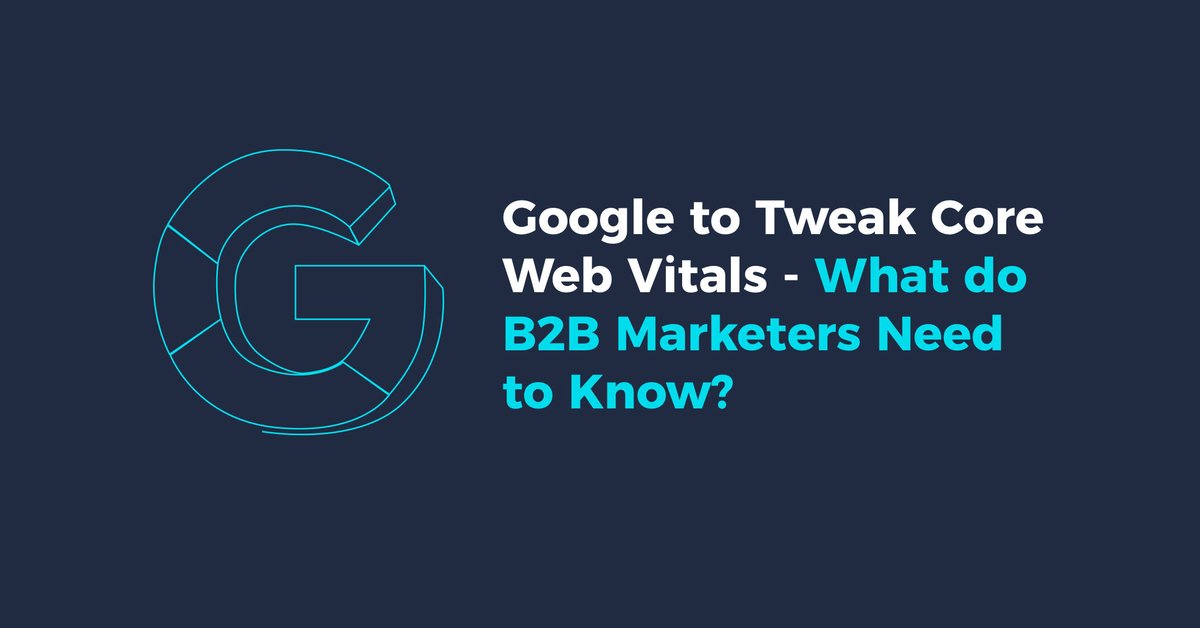 Google is tweaking Core Web Vitals 🔍

Google recently announced an upcoming change to its Core Web Vitals metrics. So what do B2B digital marketers need to know about the changes?

Find out in our latest blog post ↓
sharpahead.com/blog/google-to…