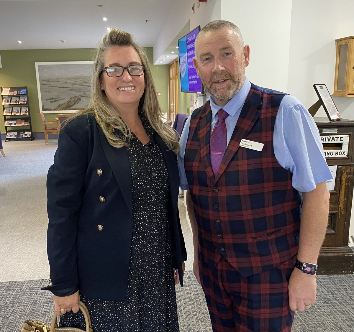 Great to have a catch up with <a href="/fulton_angella/">Angella</a> today at <a href="/ErskineCharity/">Erskine Veterans Charity</a> discussing #socialcare #education #skillsdevelopment #leadership #influence