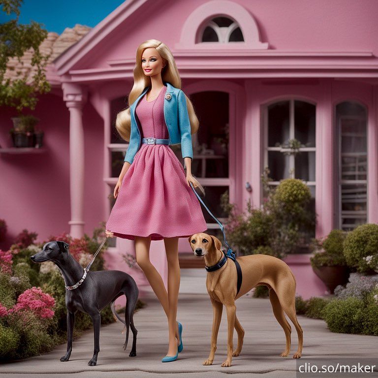 Cmon Barbie let’s go walk the dogs 🎶