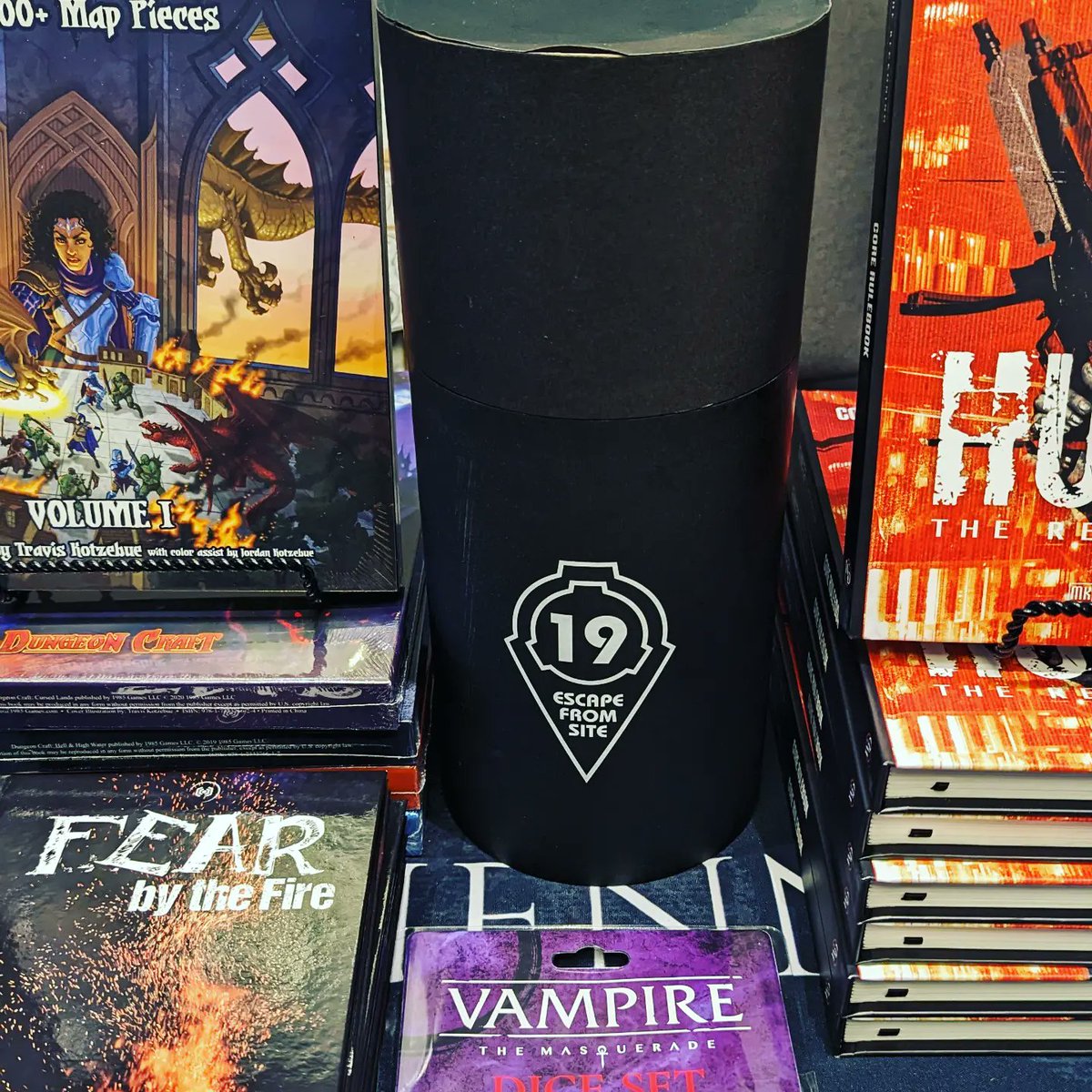 GehennaGaming's tweet photo. We're ready for you #SFGE2023! Make sure you stop by booth GC45 for all your #TTRPG needs.
We've got #WorldOfDarkness books and #Dice, #VtMRivals #DnD map packs and story guides, the #SCP board game #EFS19, and #FEARByTheFire from local #Atlanta game designer Ellie Collins! https://t.co/JyhGiCVU1H
