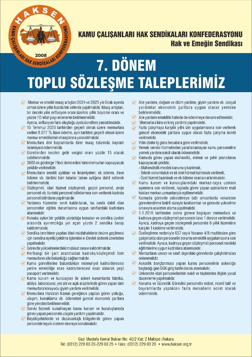 ayhancivi's tweet photo. Kamu Çalışanlarının Geneline İlişkin Taleplerimiz ! @Vedatisikhana @csgbakanligi  @haksengm https://t.co/5vbjv4geyN