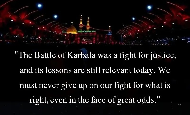 Lesson from #Karbala In one of his speeches, Imam Hussain (peace be upon him) said that the authorities in Kufa had given him only two options: humiliation or death. He carried on saying, “And we do not accept humiliation.” #HussainSymbolOfBravery