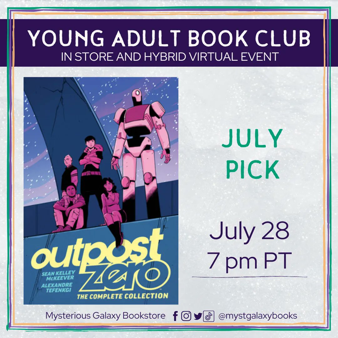 Tonight, at 7 pm PT, join us IN STORE for our Young Adult book club, reading OUTPOST ZERO by  Sean Kelley McKeever, Alexandre Tefenkgi (Artist), and Jean-Francois Beaulieu!

For more info regarding this, please visit the link in our bio! buff.ly/3itEhP7