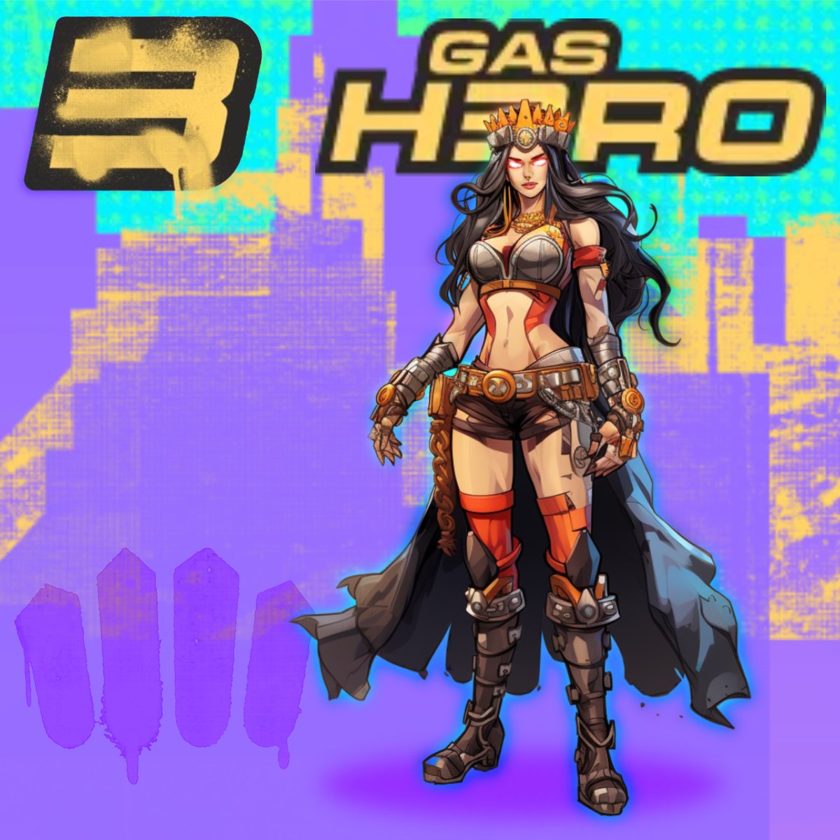 Design_Guard's tweet photo. Code Name：#CombatQueen
Hero Name：Erillia

#GasHero #GasHeroGenesis @GasHeroOfficial #GMT #GNT @mooarofficial @Stepnofficial #MOOARmonk https://t.co/T3lyTxTWIg