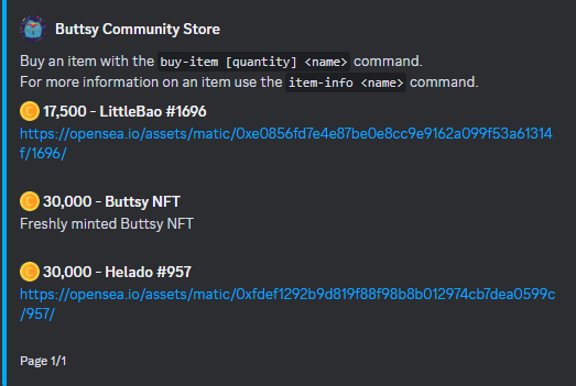 ButtsyCommunity's tweet photo. A @LittleBaoNFT and a @freezerverse Helado NFT have both been added to our Discord Economy Shop.🔥 https://t.co/wgSLGWLWcd