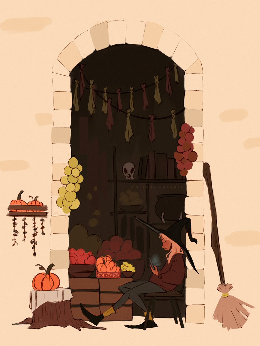 Witch’s stall at the farmers’ market